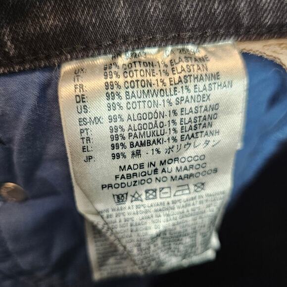 Diesel Belthy Ankle Regular Slim Straight Low Waist 084JS Black Jeans Size 27 - Picture 15 of 15